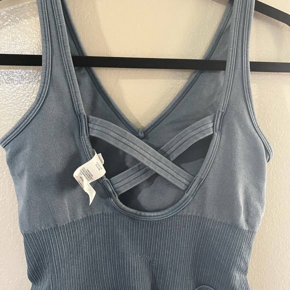 Women’s seamless Shorts Bodysuit       size S. Color   blue - Picture 4 of 8